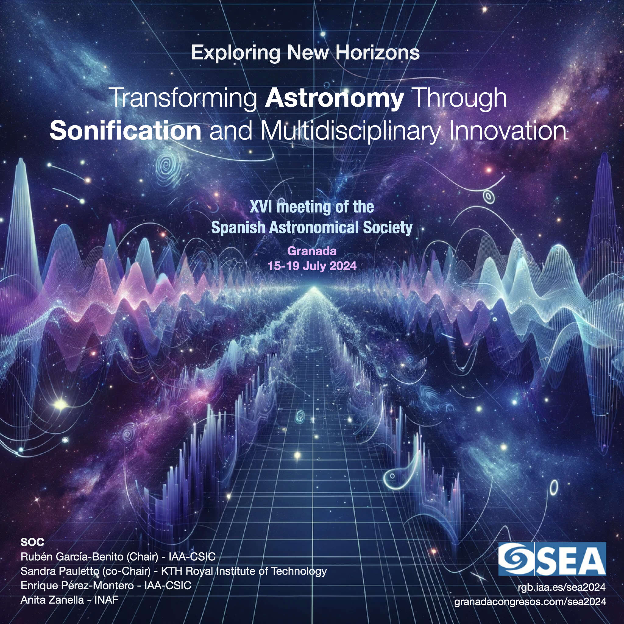 Exploring New Horizons: Transforming Astronomy Through Sonification and Multidisciplinary Innovation | XVI SEA | 15-19 July 2024, Granada (Spain)